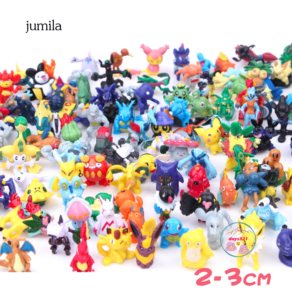 Mô hình Pokemon đồ chơi cho bé trang trí kích thước khoảng 3cm - days321 Home