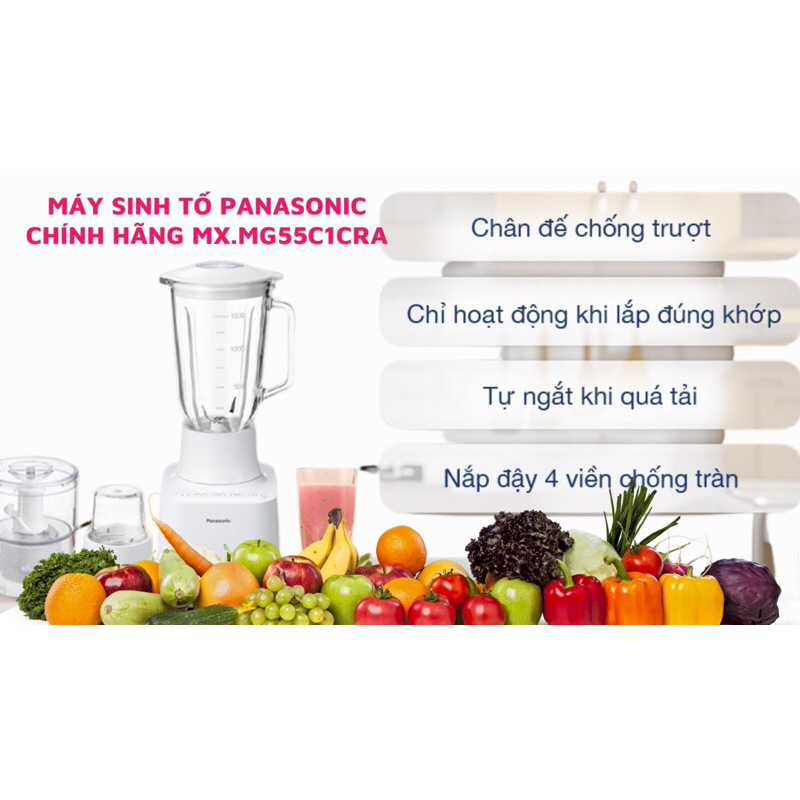 MÁY SINH TỐ ĐA NĂNG CAO CẤP Panasonic MX-MG5351WRA