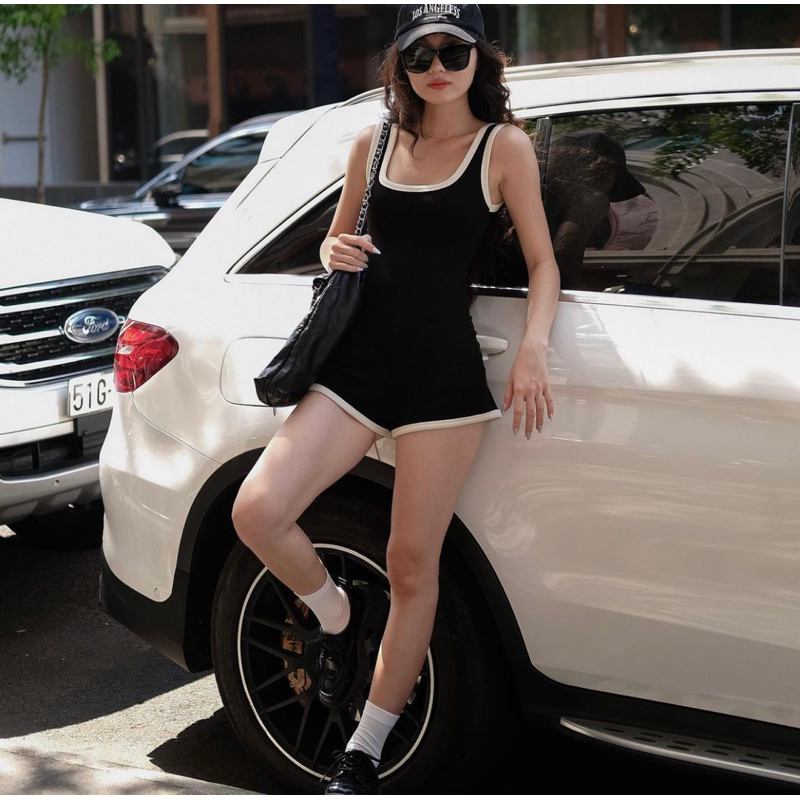 | Chang Tròn | Jumpsuit  Ngắn Viền Bigsize - Bikini Đùi