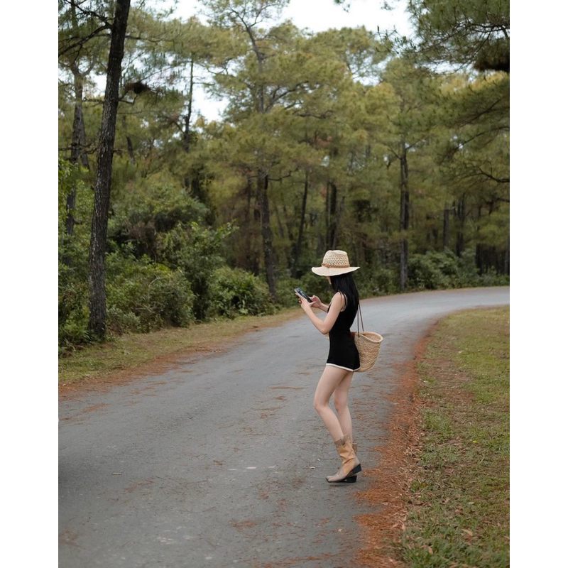 | Chang Tròn | Jumpsuit  Ngắn Viền Bigsize - Bikini Đùi