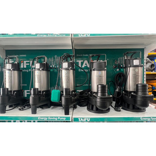 Máy bơm chìm, bơm tõm hút bùn, nước thải 250w, 370w, 550w, 750w, 1.1kw, 1.5kw thân inox 304 taifu - bảo hành 1 năm