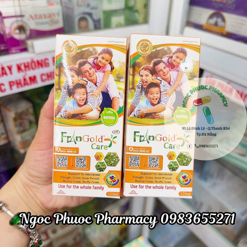 Siro hỗ trợ giảm ho,cảm ,sổ mũi FranGold Care - chai 125ml