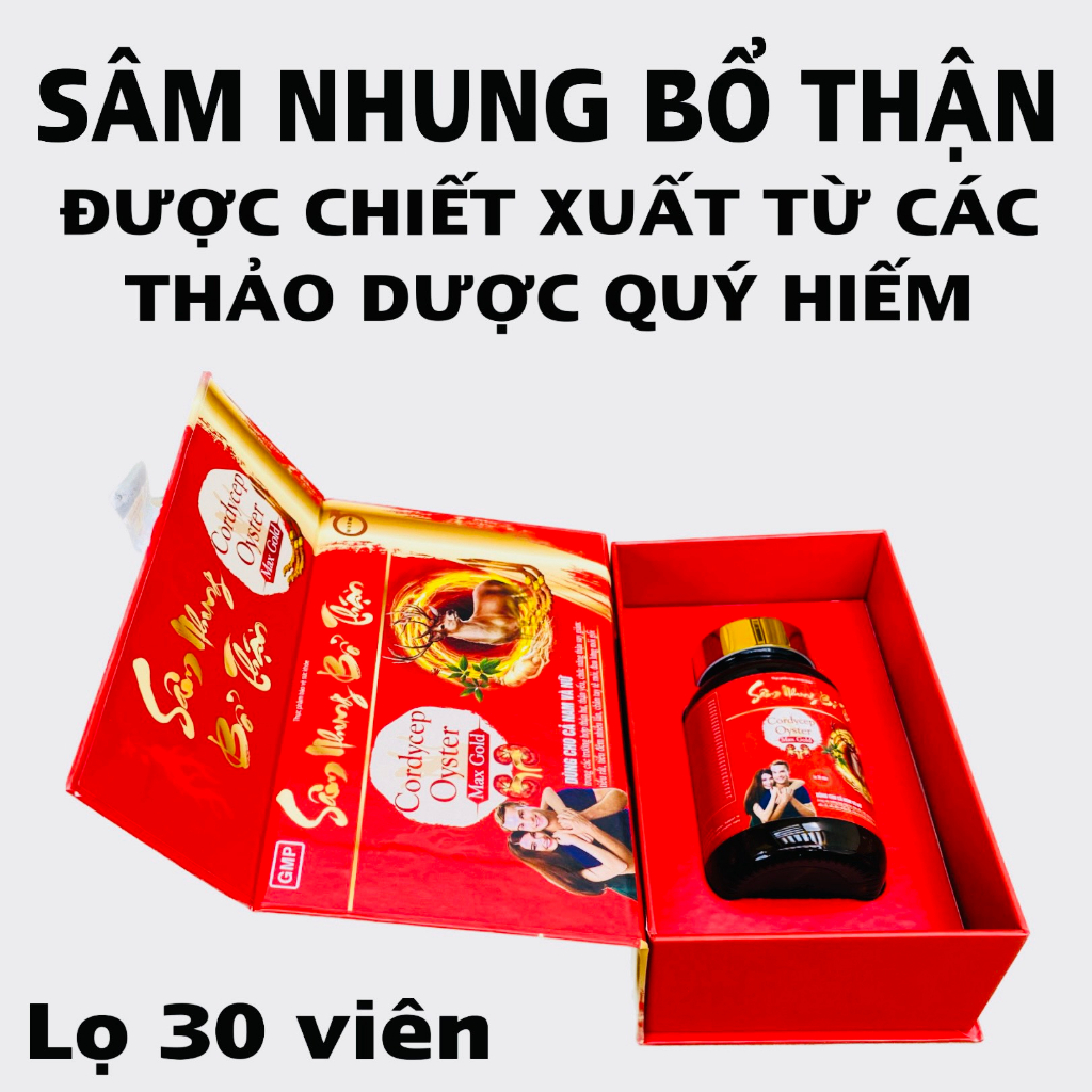Viên uống Sâm nhung bổ thận nam và nữ Cordycep Oyster Max Gold