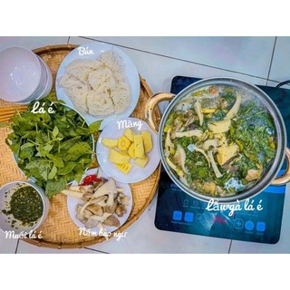 🌿 lá é tươi: set nguyên liệu nấu "lẩu lá é" cho 2 người