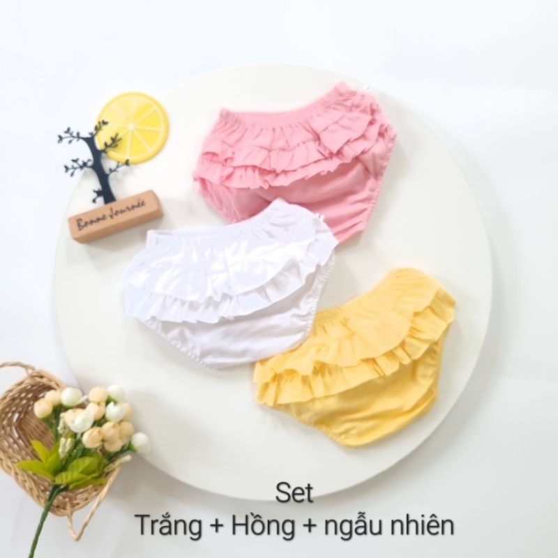 Bunnybaby - Set 3 quần mặc tã, mặc váy Bunny cho bé 3-12kg