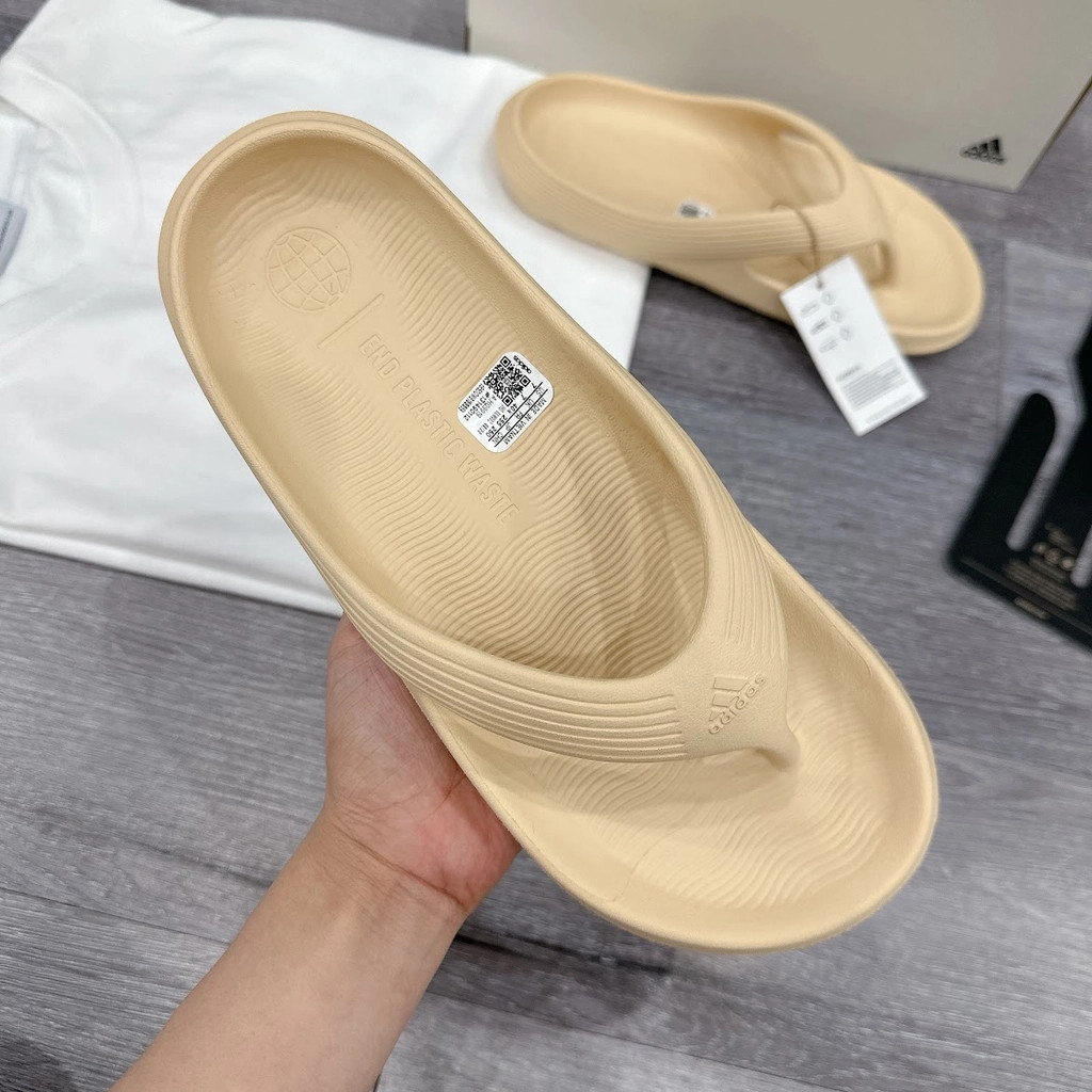 Dép xỏ ngón Adidas Adicane Flip-Flops Beige Sand  màu be | PiuPiu Authentic