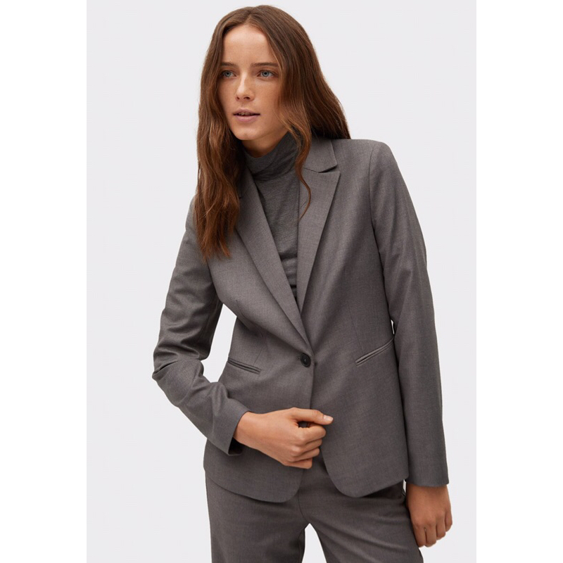 Áo Blazer Tailored MANGO red, grey size 32 ( dưới 50 kg)