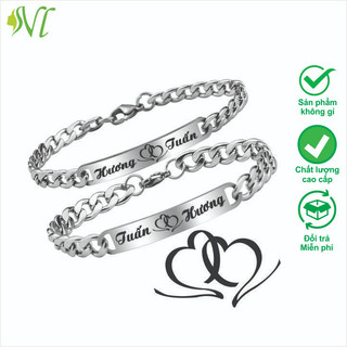 Vòng tay khắc tên theo yêu cầu