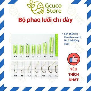 Bộ phao lưỡi chì dây 1,5 - 1,8 - 2 - 2,5 - 3 - 3,5 - 4