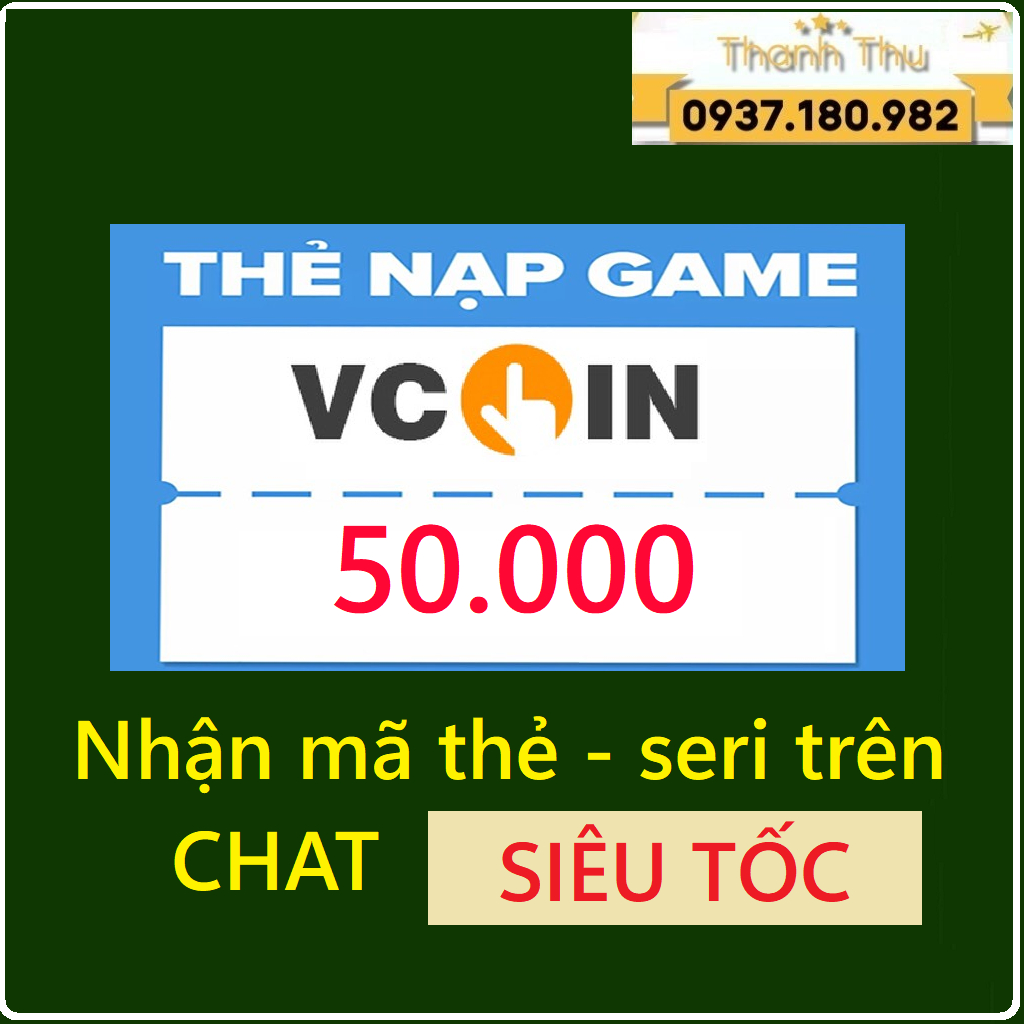 Mã thẻ Vcoin 50K