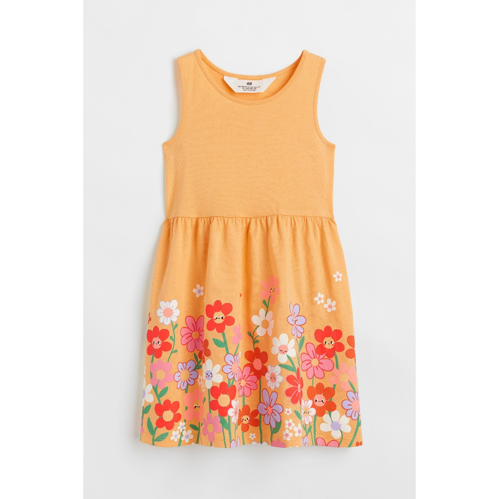 Váy hè cotton bé gái lớn HM Auth siêu sale