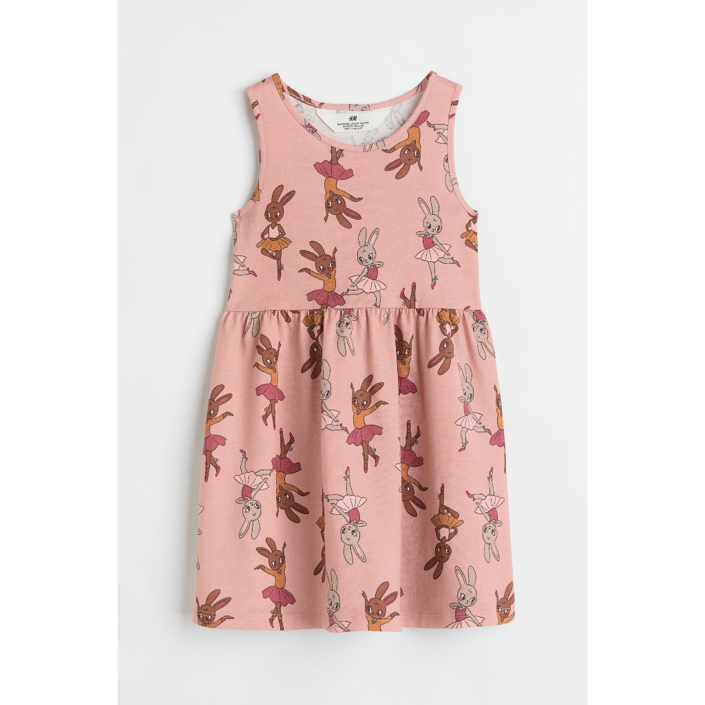 Váy hè cotton bé gái lớn HM Auth siêu sale