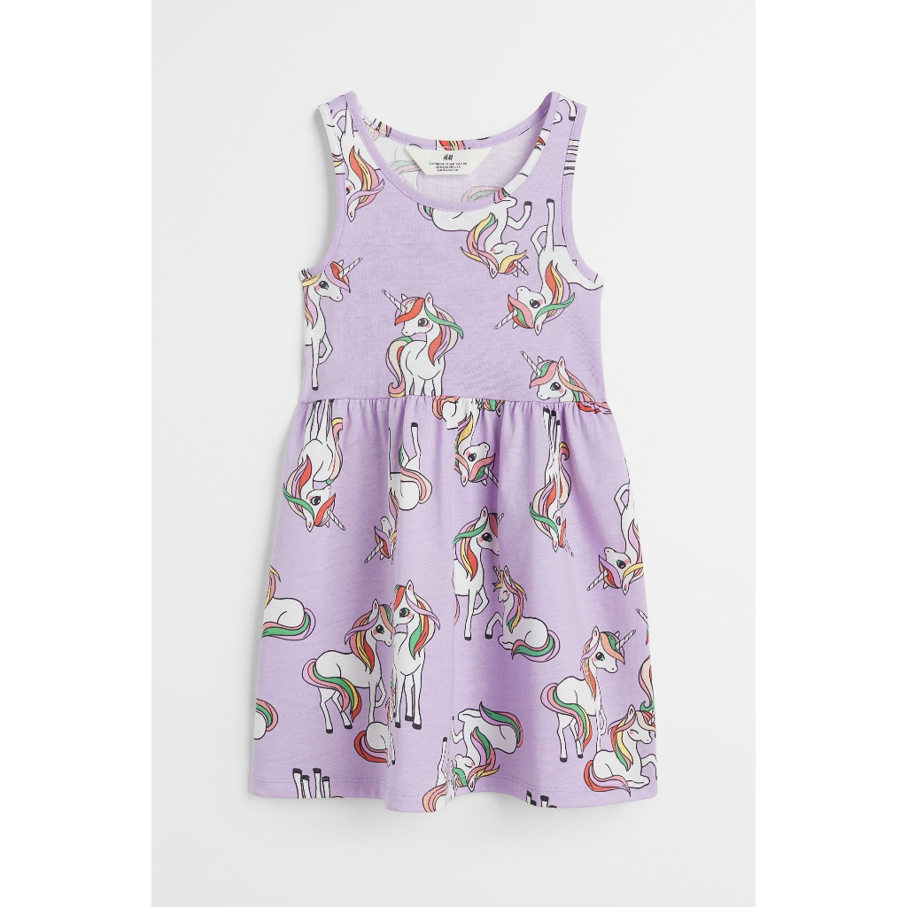 Váy hè cotton bé gái lớn HM Auth siêu sale