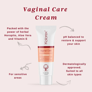 Kem thoa dưỡng ẩm vùng kín, kem bôi ngứa, nấm candida Kolorex Vaginal Cream new zealand 50g