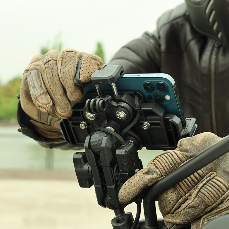 Giá đỡ điện thoại cao cấp chống rung, shock OSOPRO chính hãng cho xe máy, motor