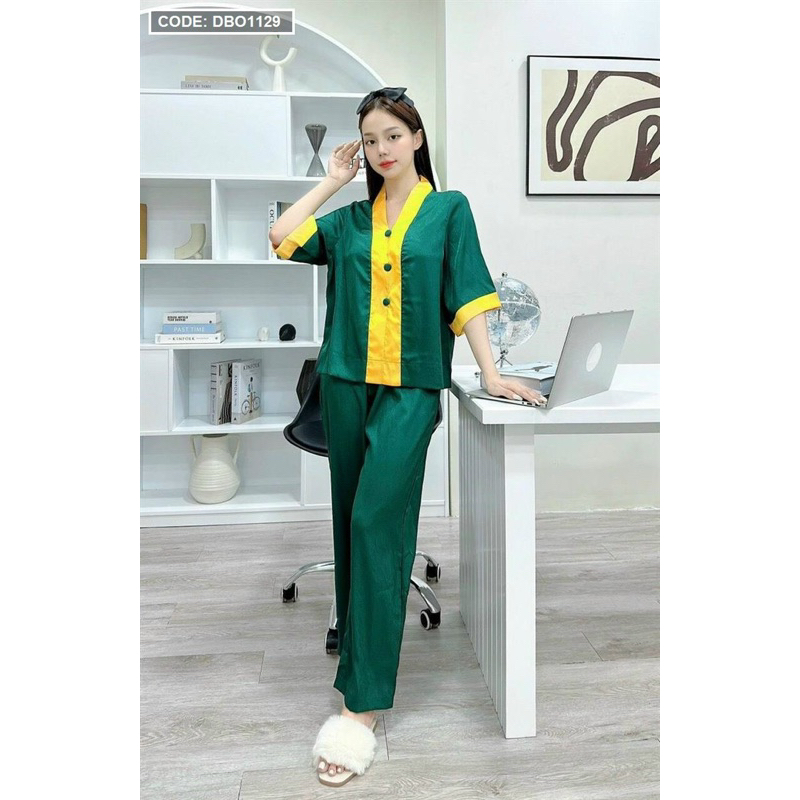 Bộ mặc nhà, đồ lam mặc đi chùa đều ok