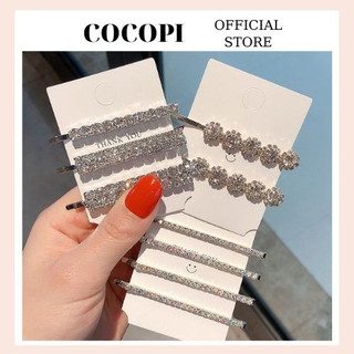 Set kẹp tóc, kẹp tóc mái đính đá phong cách hàn quốc - kt023