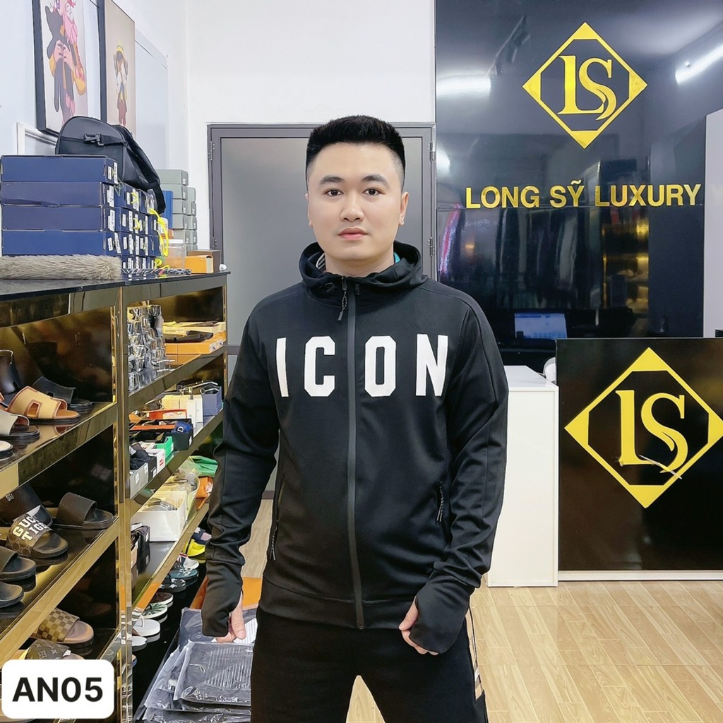 ÁO NẮNG ICON ĐEN AN05