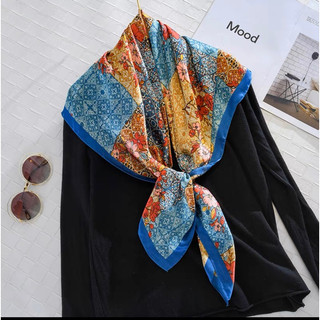 Khăn choàng cổ thanh lịch lụa size 90x90cm - Khăn turban
