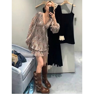 Giày Boot phong cách cao bồi thời trang