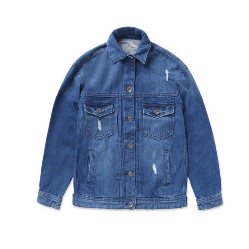 Áo khoác jean unisex phôm rộng