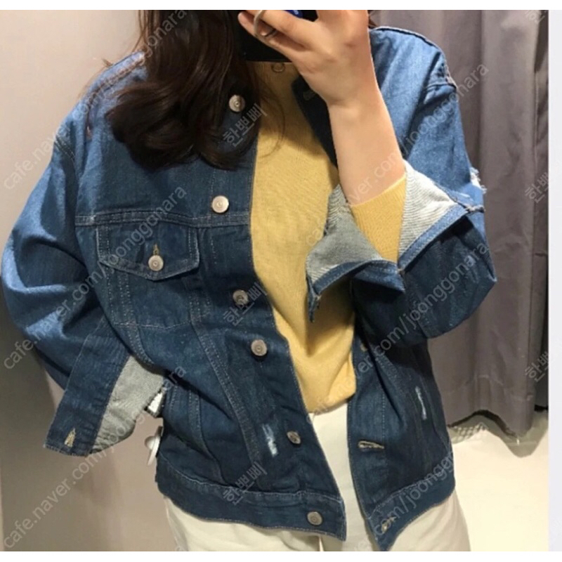 Áo khoác jean unisex phôm rộng