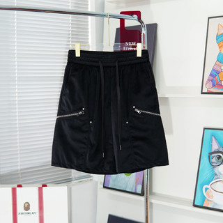Quần short nhung tăm phối Zip C572 hàng cao cấp ss2024