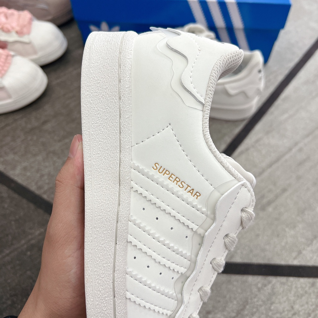 Giày Adidas SupperStar,Giày thể thao adidas sò trắng kem,sò cao cấp mẫu mới 2023 và quà tặng
