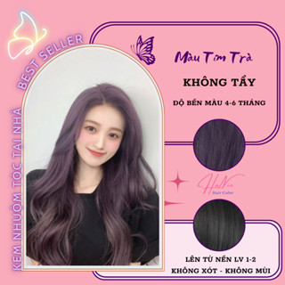 Thuốc Nhuộm Tóc Màu TÍM TRÀ - KHÔNG TẨY | haniehair