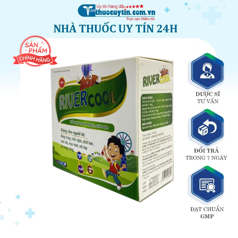 RIVER COOL - HỖ TRỢ LÀM GIẢM CÁC TRIỆU CHỨNG: DỊ ỨNG, MẨN NGỨA