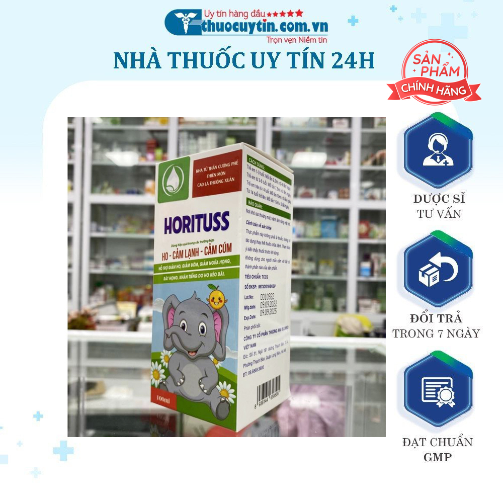 CAO HO HORITUSS - HỖ TRỢ GIẢM HO, LONG ĐỜM, GIẢM NGỨA RÁT HỌNG