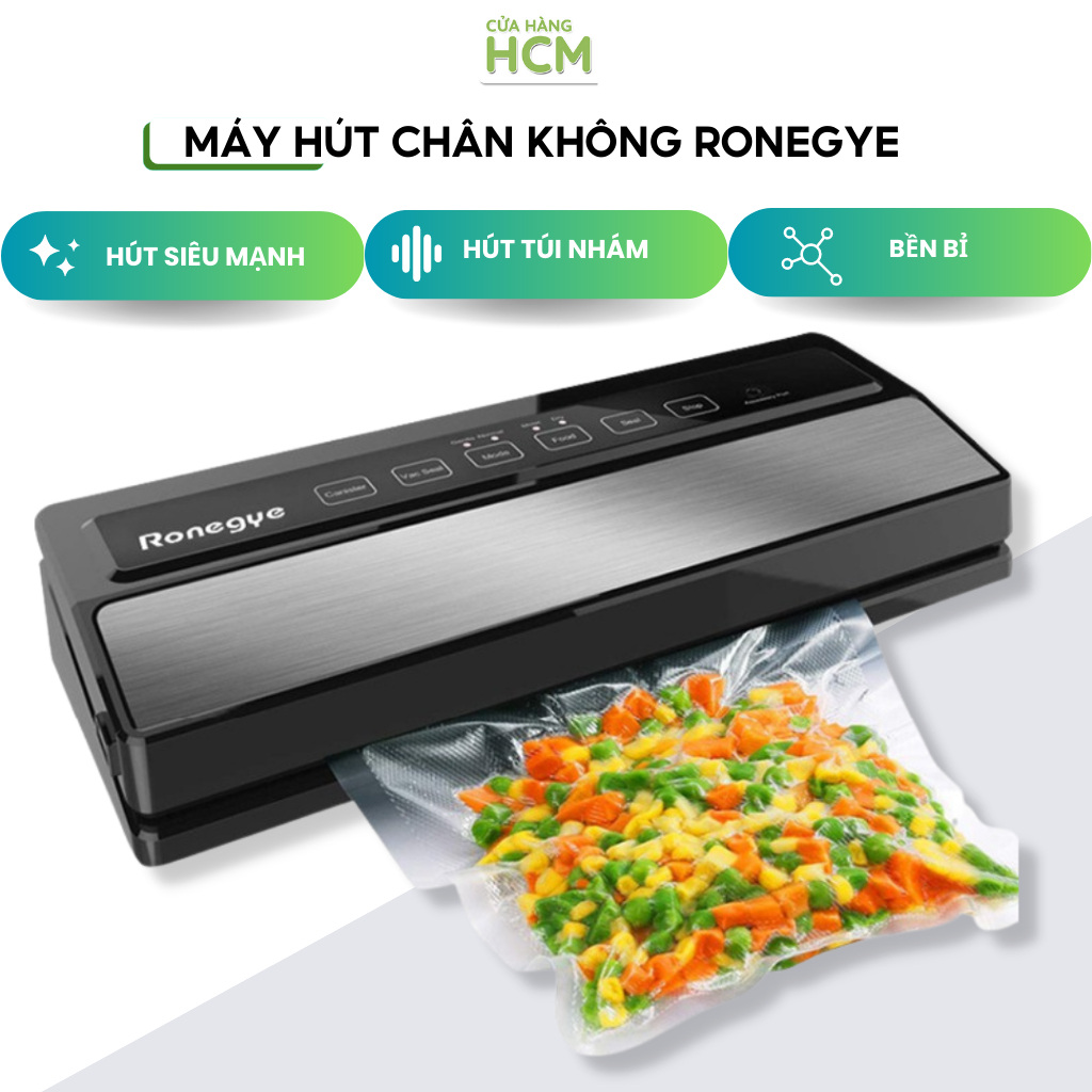 Máy Hút Chân Không Thực Phẩm KAW Công Suất 110W, Sử Dụng Túi Nhám, Vệ Sinh Dễ Dàng bảo hành 1 đổi 1