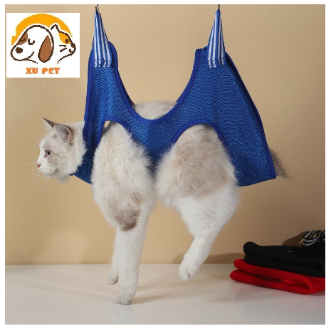 Võng Treo Cố Định Cắt Tỉa Lông, Móng, Sấy Khô, Tắm Cho Chó Mèo - Võng Treo Giữ Thú Cưng