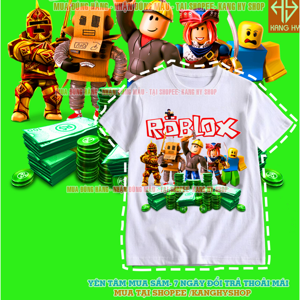 Áo Thun Trẻ Em Game Roblox Noob -In Theo Yêu Cầu F557