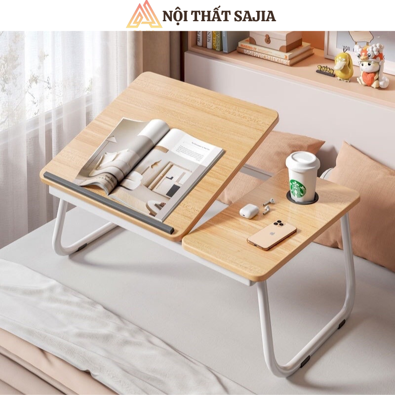 Bàn học ngồi bệt SAJIA khung sắt gấp gọn điều chỉnh độ nghiêng thông minh - C55