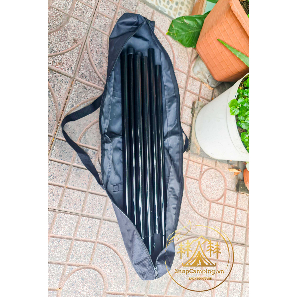 Bộ trụ 2 cây chống tăng lều phi 16mm,19mm, 25mm kèm túi đựng cắm trại dã ngoại - Camping VietNam