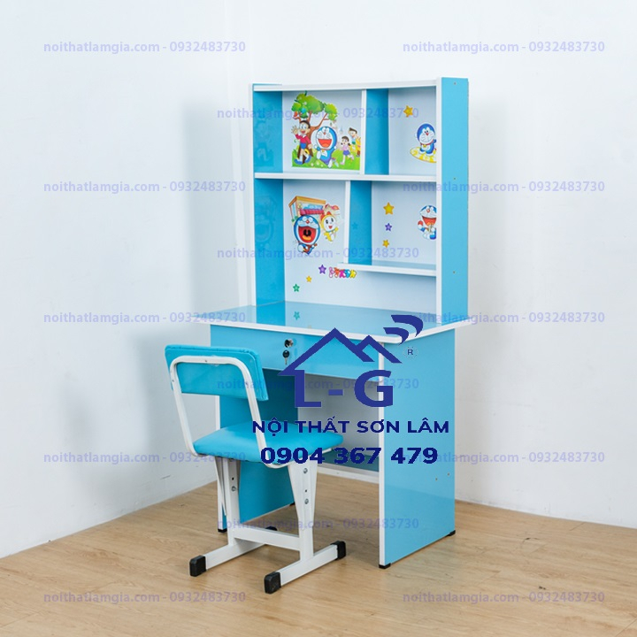 BÀN HỌC SINH VÁN ÉP OKAL XANH DƯƠNG