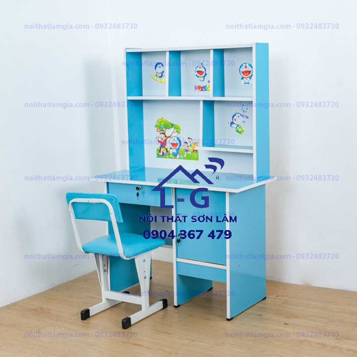 BÀN HỌC SINH VÁN ÉP OKAL XANH DƯƠNG