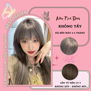 Thuốc Nhuộm Tóc Màu NÂU TRÀ ĐEN - KHÔNG TẨY | haniehair