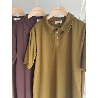 Đầm dài thun cổ polo