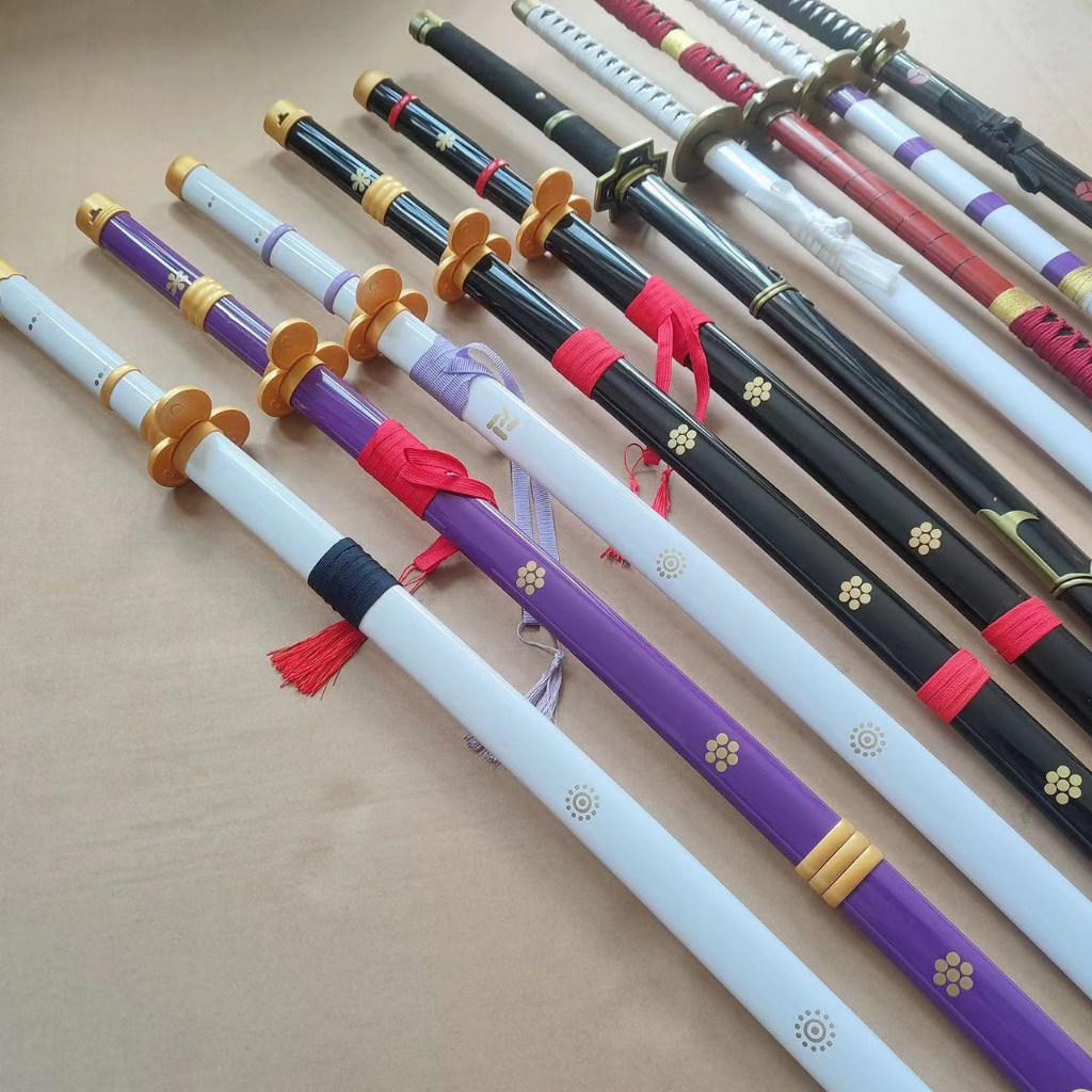 ( Lưỡi Gỗ Dài 1 Mét ) Đạo cụ Cosplay mô hình kiếm gỗ zoro roronoa shusui onepiece, katana kimetsu no yaiba