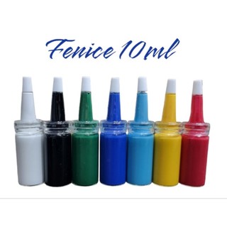 Sơn cạnh, sơn viền Fenice Ý 10ml, hũ thủy tinh, sơn ngành da