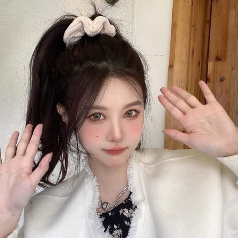 SET 7 chiếc BUỘC TÓC LÔNG nhung co dãn, siêu đẹp phong cách hàn quốc cho nữ