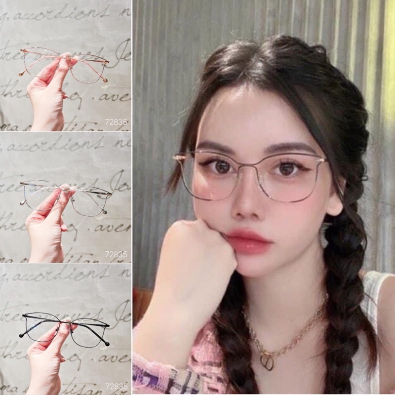 Gọng kính nữ cánh tiên gọng mảnh nhẹ hàn quốc 72835