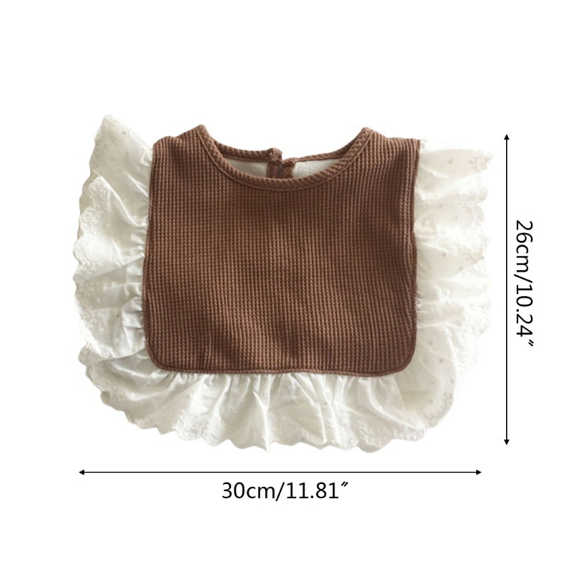 Yếm cổ viền ren THÊU TÊN cho bé iu