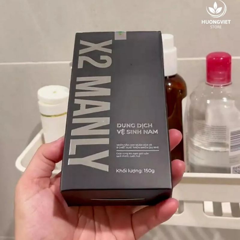 Gel vệ sinh nam X2 Manly Cocayhoala Dung dịch vệ sinh nam làm sạch giúp trẻ hóa cậu nhỏ chai 150g