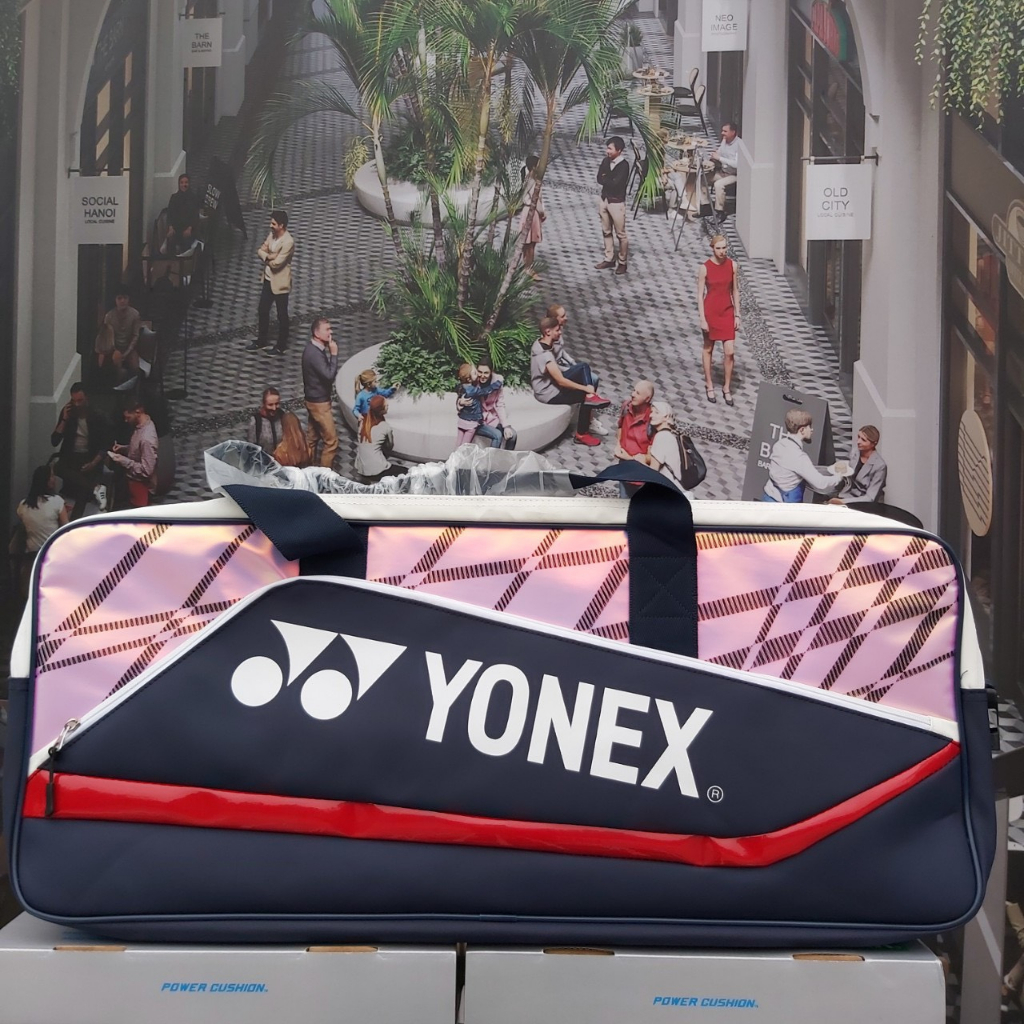 Túi Tennis, Cầu Lông full da 5 Ngăn Cao Cấp chông nước kích thước lớn Yonex 219BT003U có quai đeo vai