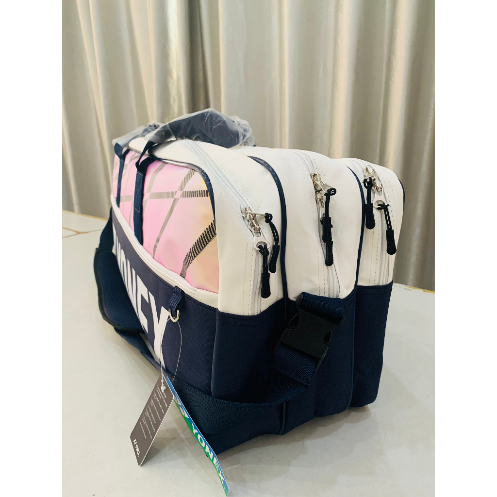 Túi Tennis, Cầu Lông full da 5 Ngăn Cao Cấp chông nước kích thước lớn Yonex 219BT003U có quai đeo vai