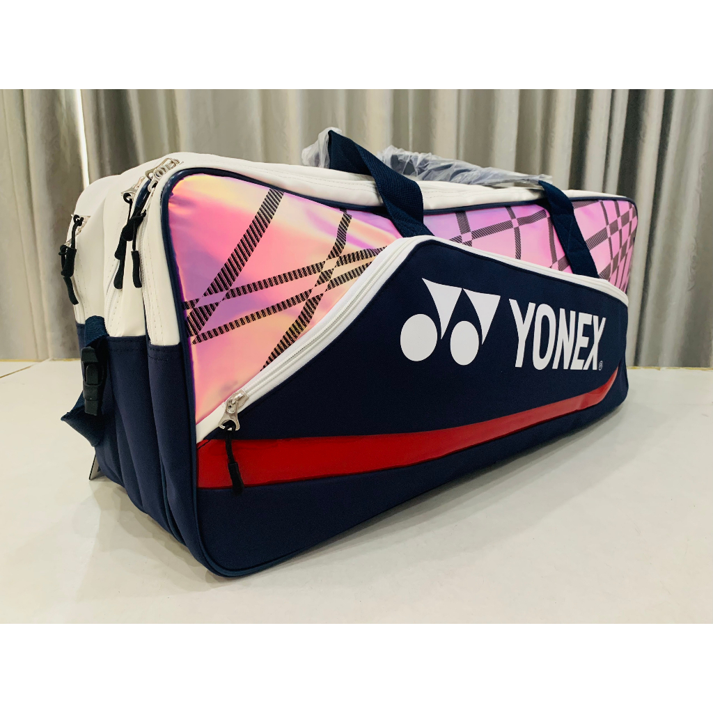 Túi Tennis, Cầu Lông full da 5 Ngăn Cao Cấp chông nước kích thước lớn Yonex 219BT003U có quai đeo vai