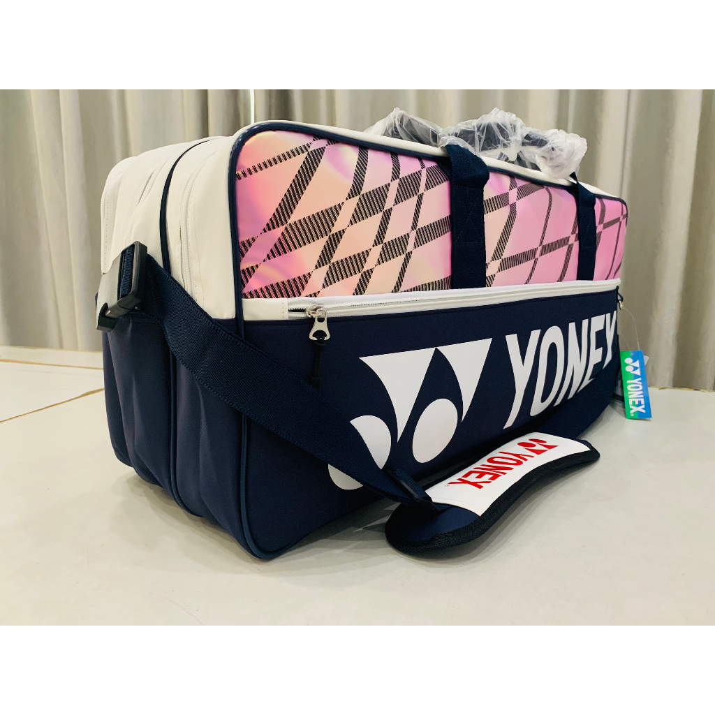 Túi Tennis, Cầu Lông full da 5 Ngăn Cao Cấp chông nước kích thước lớn Yonex 219BT003U có quai đeo vai